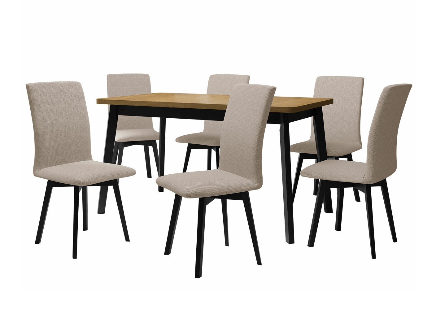 Söögitoakomplekt Victorville 292 (Sonoma tamm + Must)