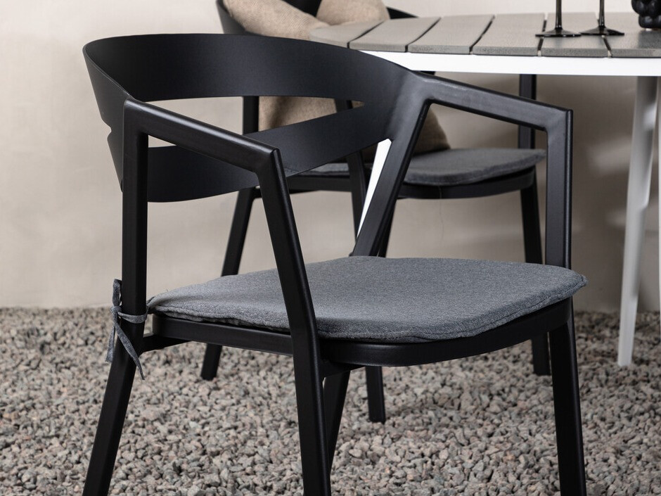 Laua ja toolide komplekt Dallas 4791 (Valge + Hall)