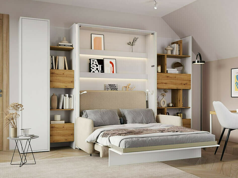 Riiul Concept Pro Lenart Levfere 146 (Valge + Artisan tamm)