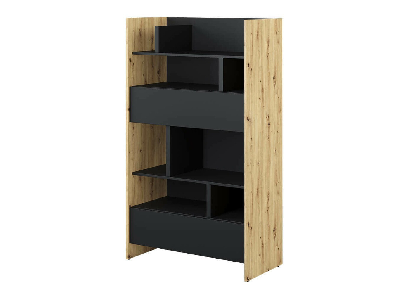 Riiul Concept Pro Lenart X (Artisan tamm + Must)