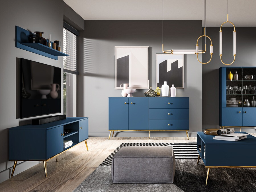 Kummut Flonovu 102 (Tumesinine + Kuldne)