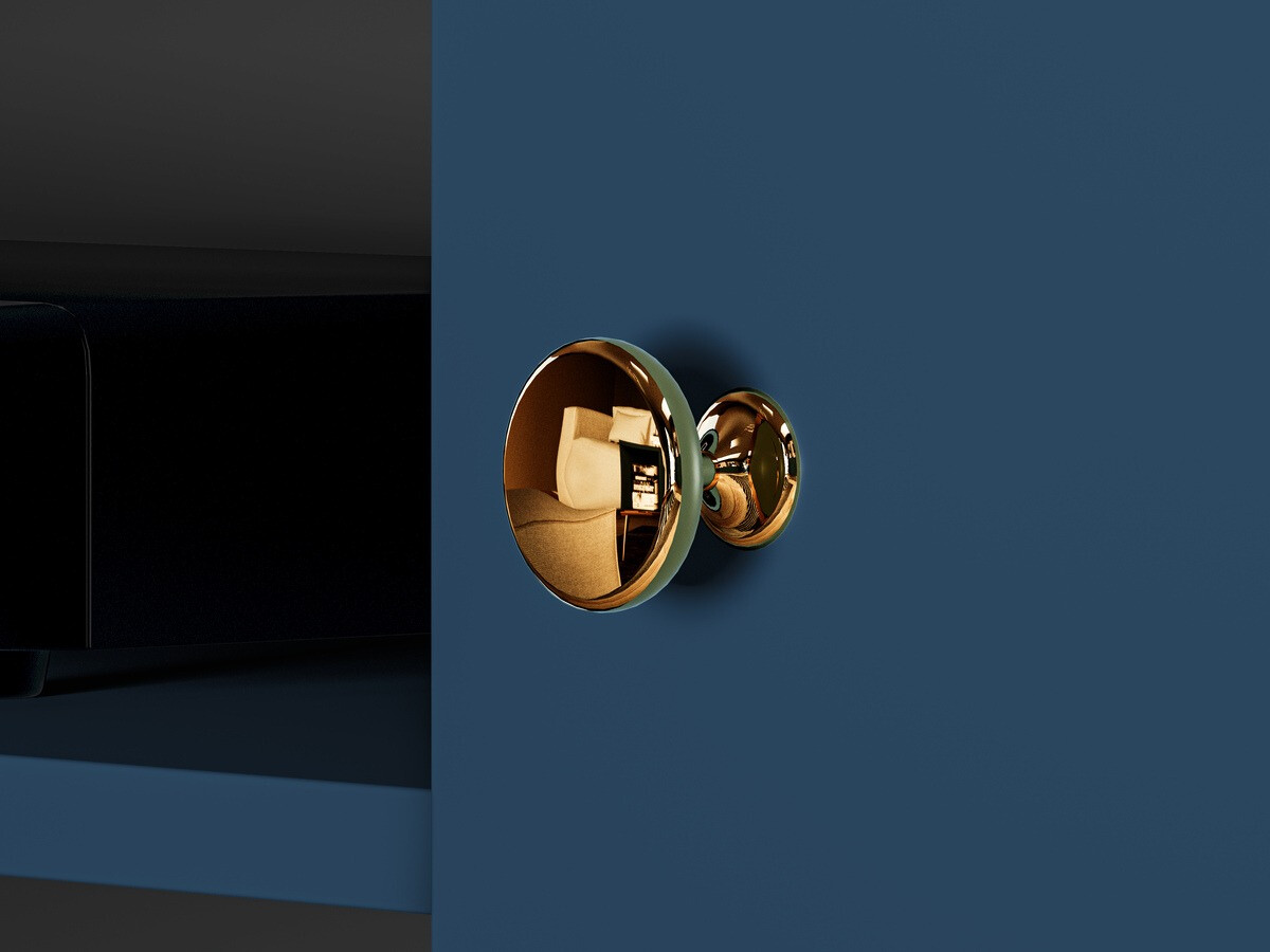 TV-alus Flonovu 104 (Tumesinine + Kuldne)