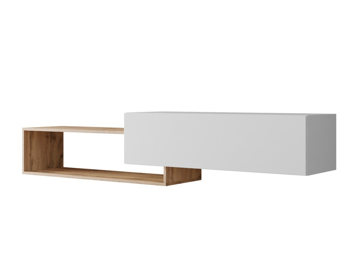 TV-alus Utica 117 (Valge + Wotani tamm)