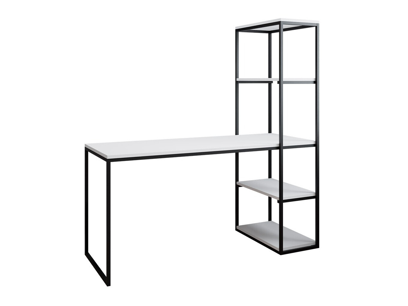 Kirjutuslaud Oswego 107 (Valge + Must)