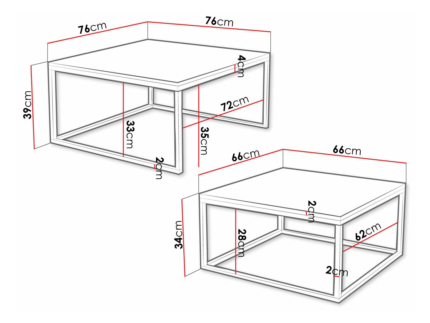 Diivanilaudade komplekt Oswego 101 (Valge marmor + Must)