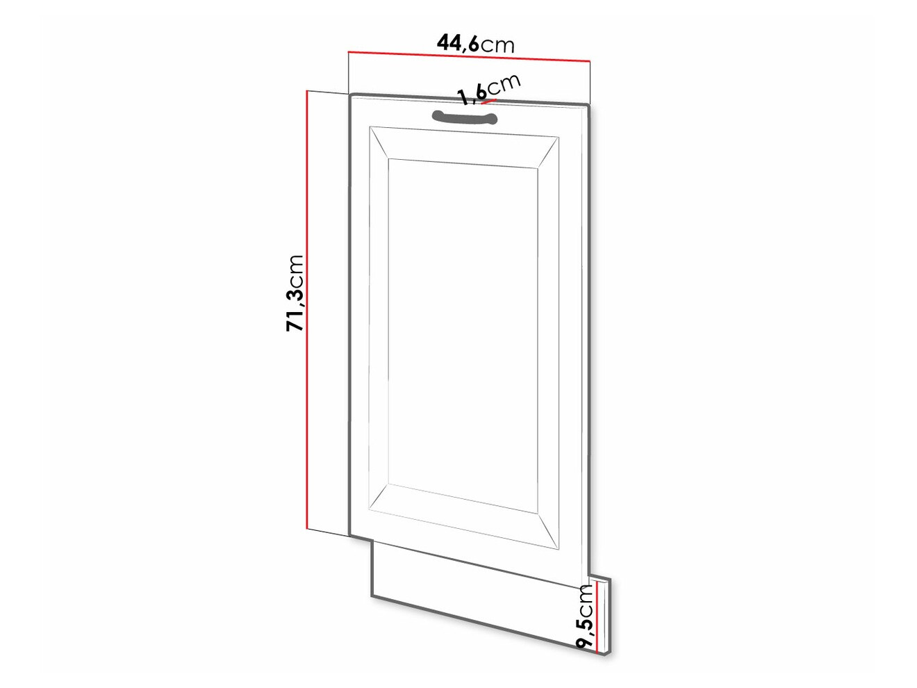 Nõudepesumasina uks Retro White 146