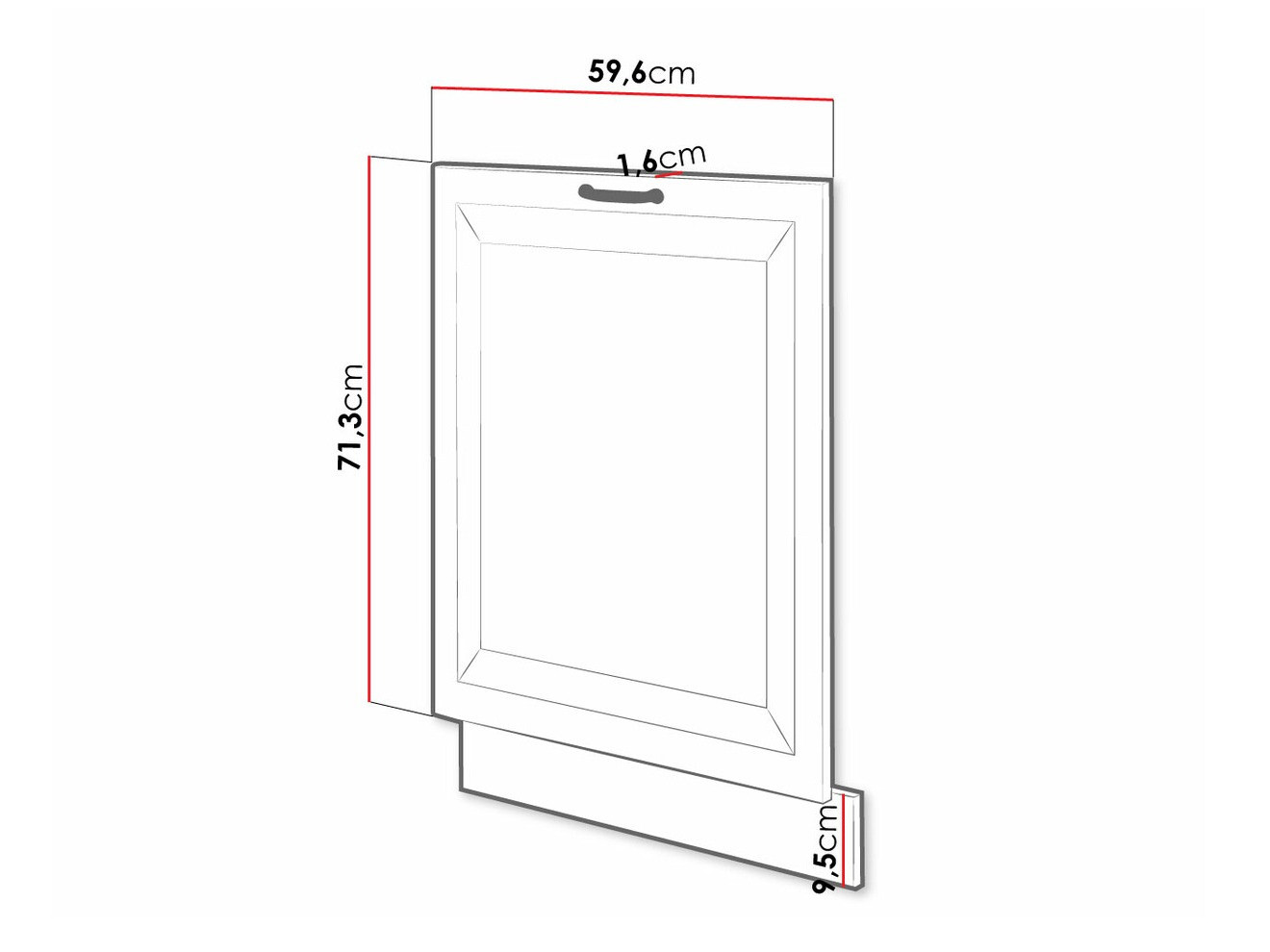 Nõudepesumasina uks Retro White 147