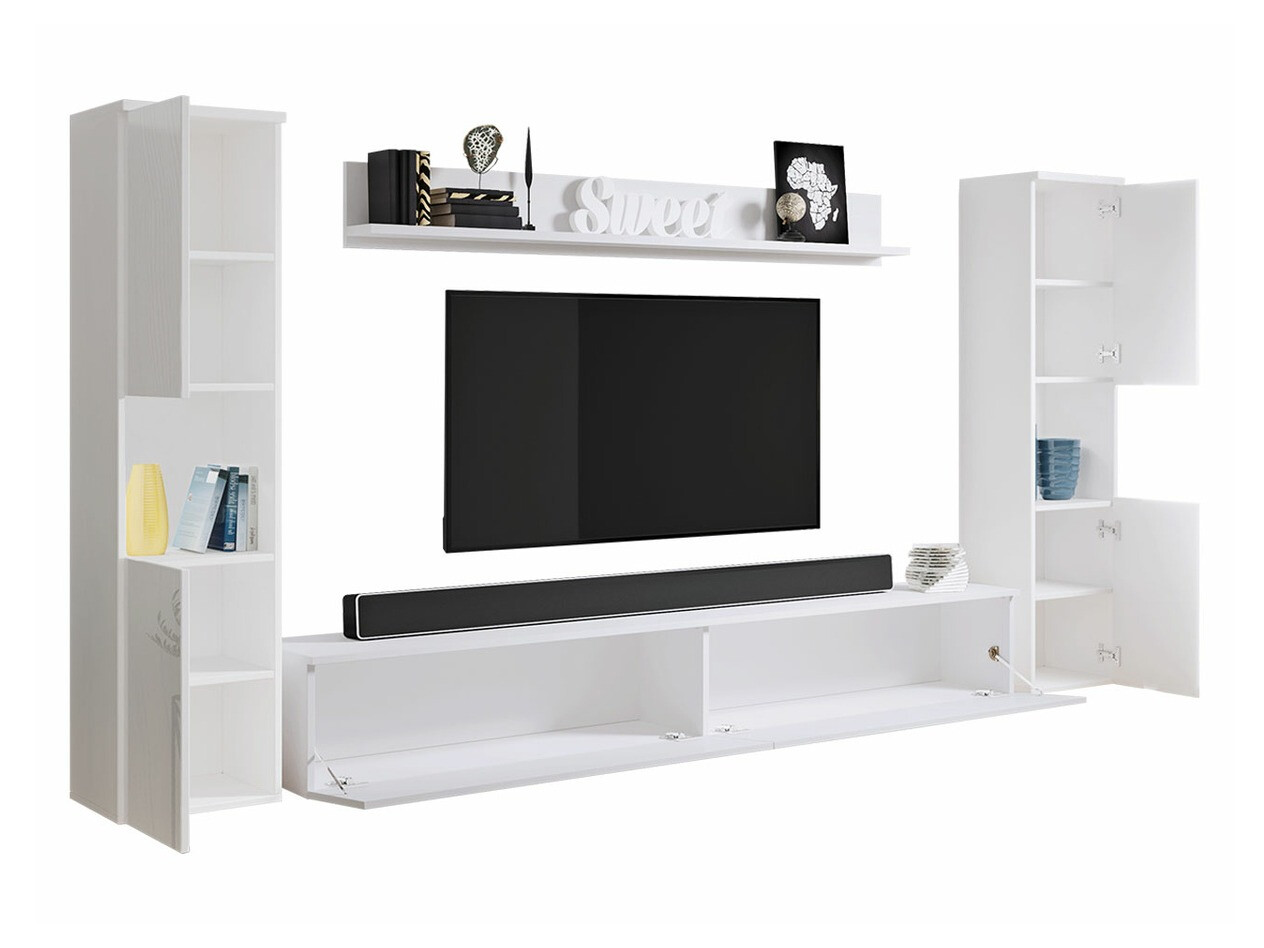 Elutoa komplekt Sarasota 131 (Tumehall + Läikiv valge)