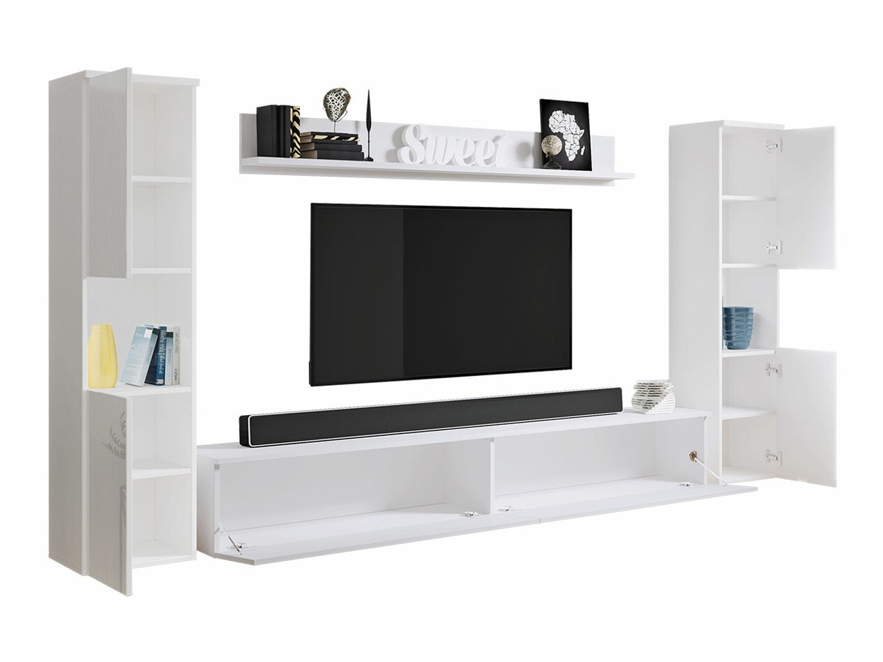 Elutoa komplekt Sarasota 131 (Tumehall + Läikiv valge)