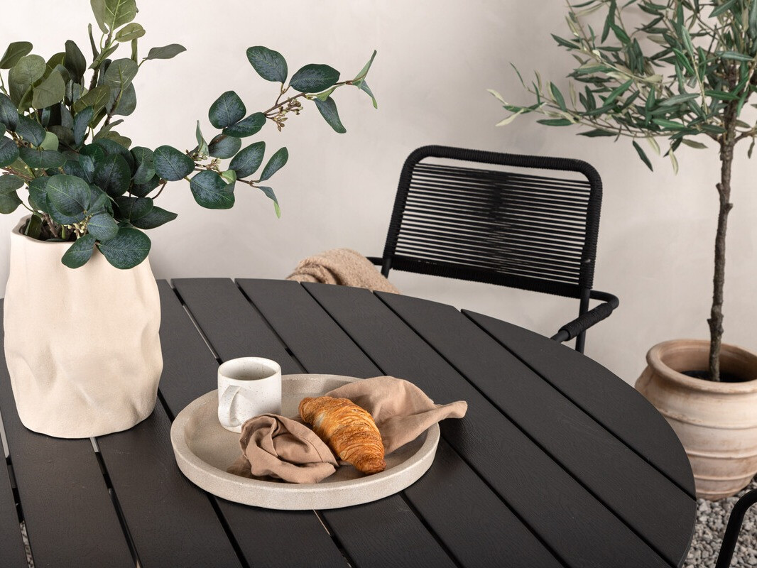 Laua ja toolide komplekt Dallas 3924 (Must)