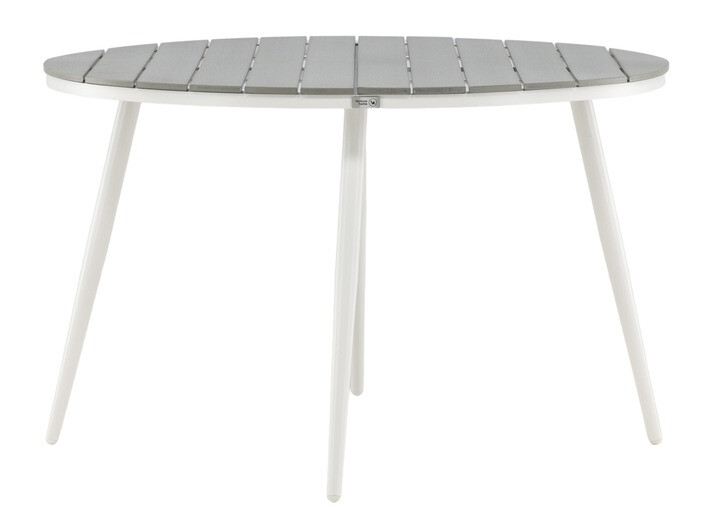 Laua ja toolide komplekt Dallas 3924 (Valge + Hall)