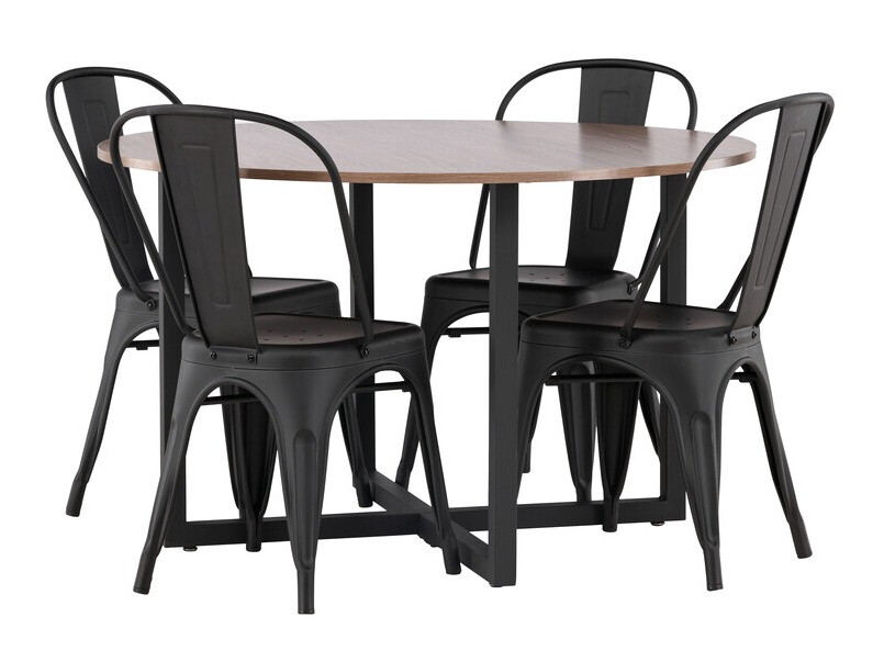 Söögitoakomplekt Dallas 3928 (Must)