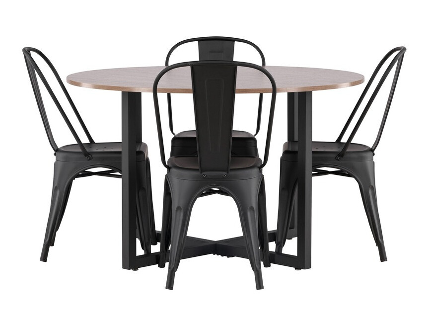 Söögitoakomplekt Dallas 3928 (Must)