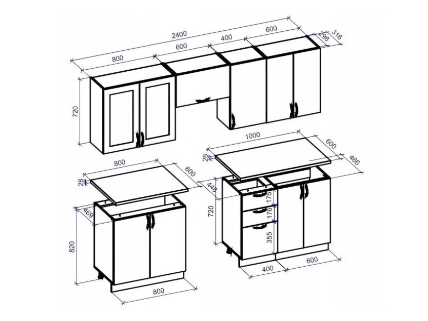 Köögikomplekt Houston 1429