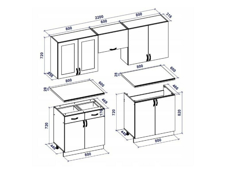 Köögikomplekt Houston Lumen I
