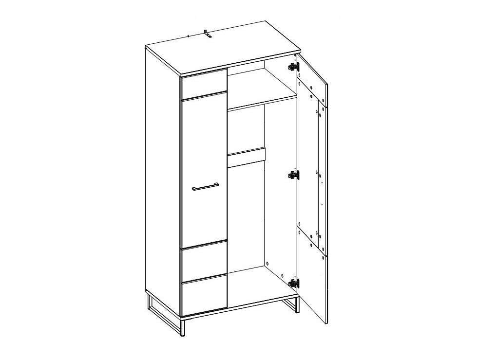 Riidekapp Nucala 107