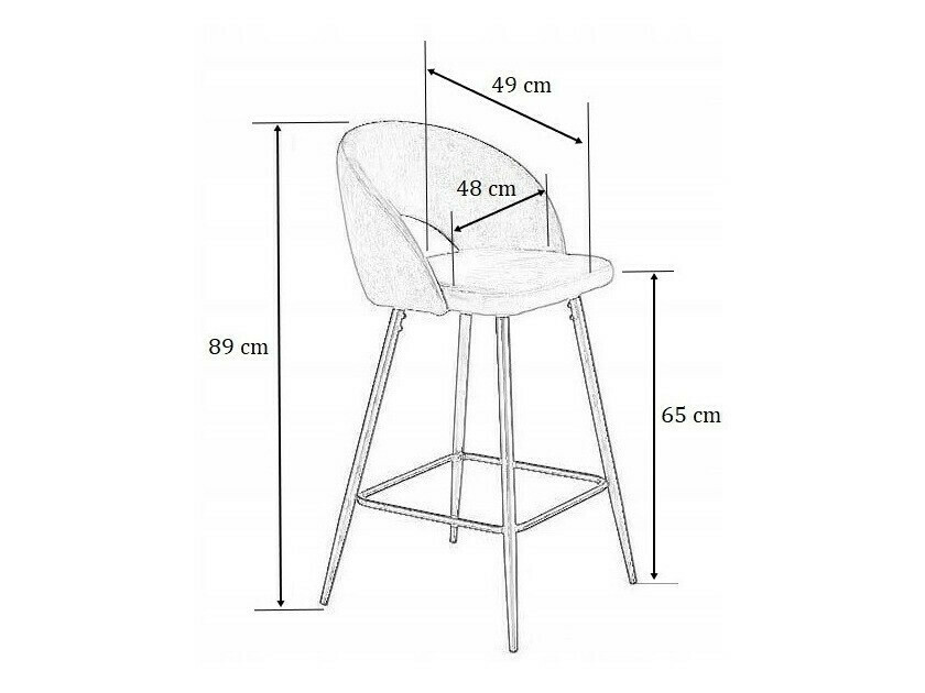 Baaritool Houston 881 (Beež + Must)