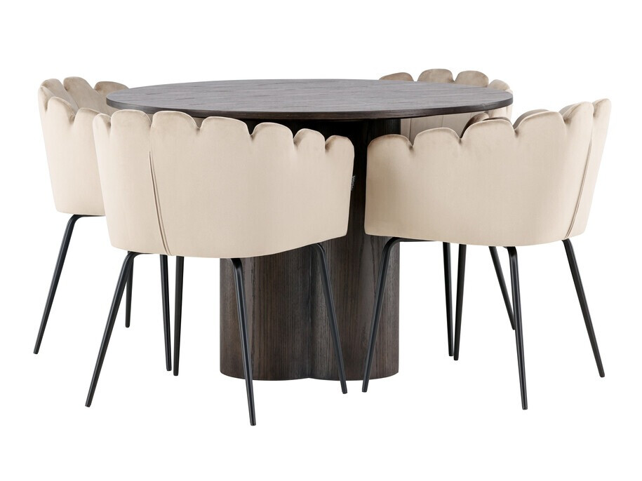 Söögitoakomplekt Dallas 3984 (Pruun)