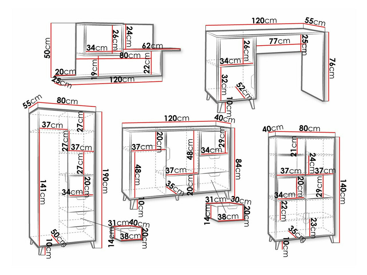Lastetoa komplekt Domvera 117