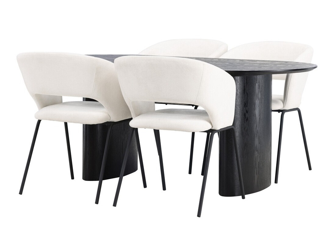 Söögitoakomplekt Dallas 3993 (Must)