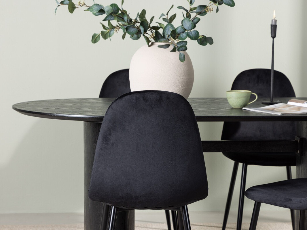 Söögitoakomplekt Dallas 3998 (Must)