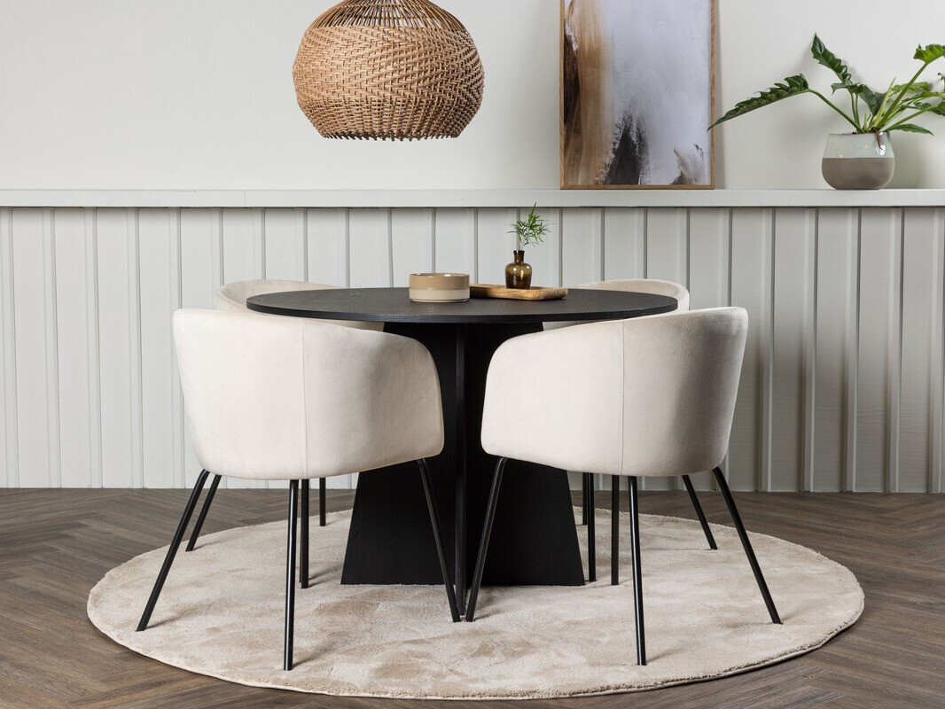 Söögitoakomplekt Dallas 4006 (Koor + Must)