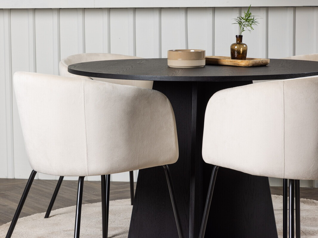 Söögitoakomplekt Dallas 4006 (Koor + Must)