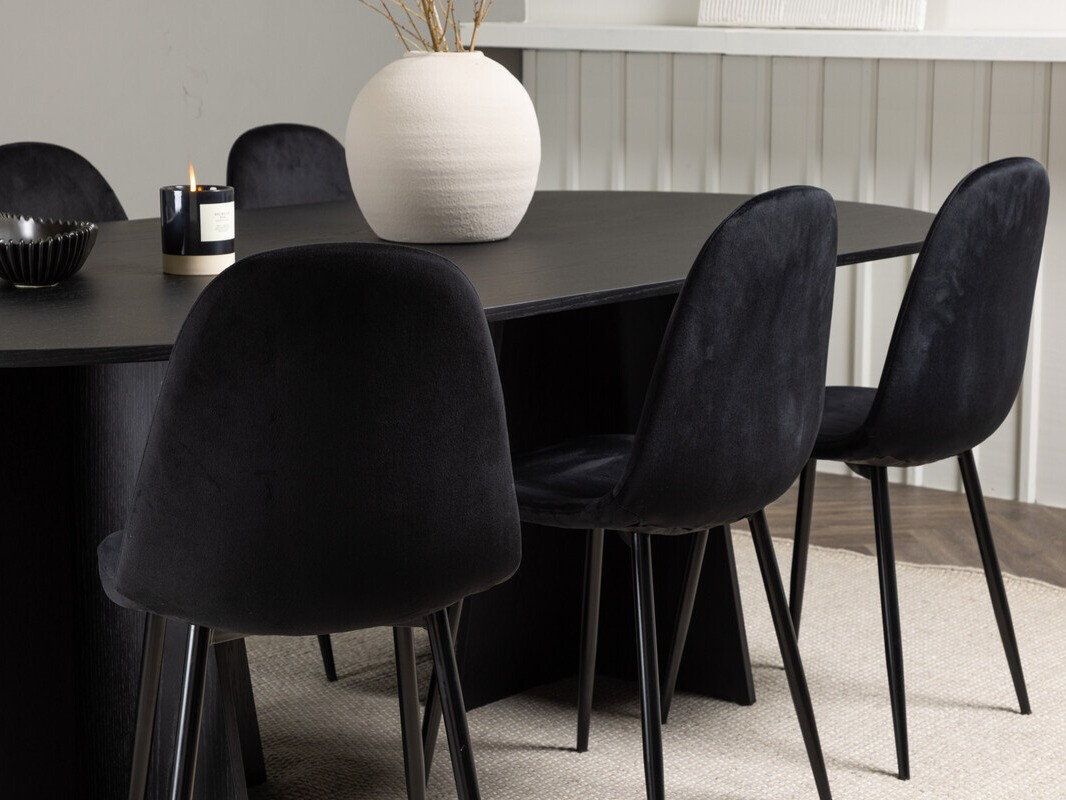 Söögitoakomplekt Dallas 4032 (Must)