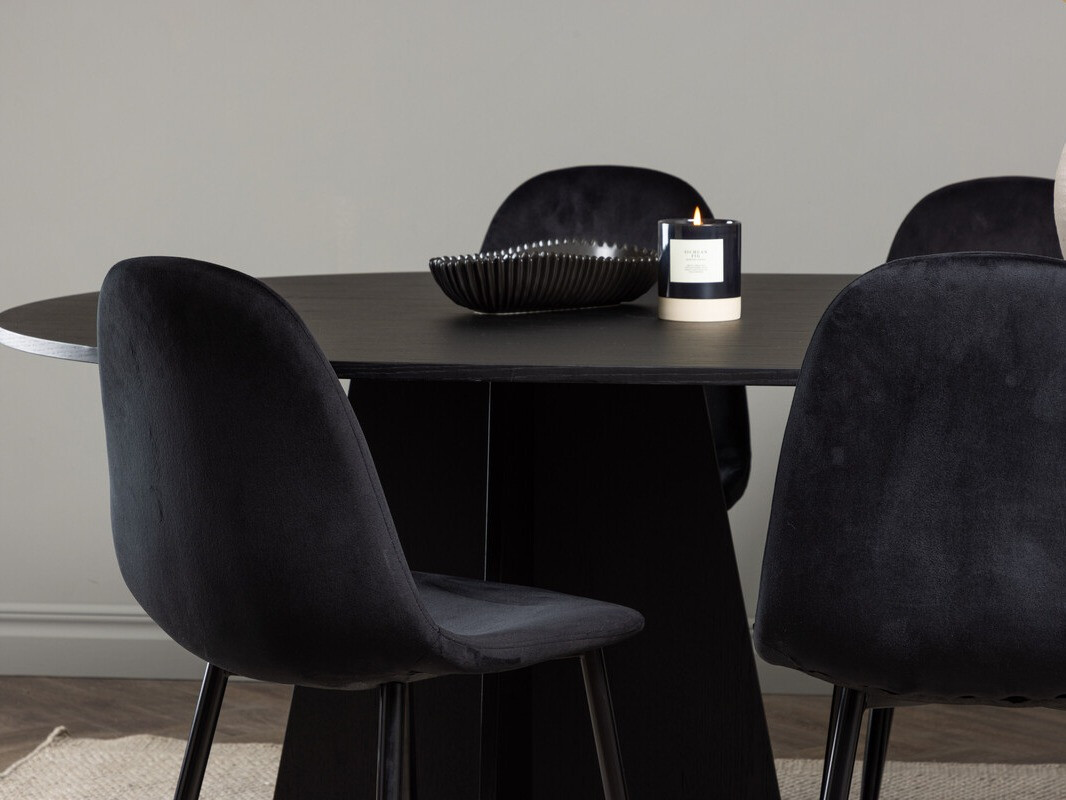 Söögitoakomplekt Dallas 4032 (Must)