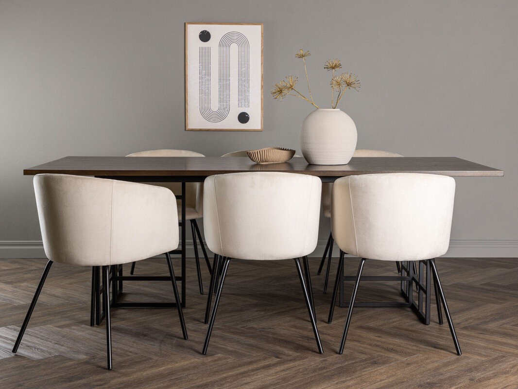 Söögitoakomplekt Dallas 4041 (Pruun + Must)