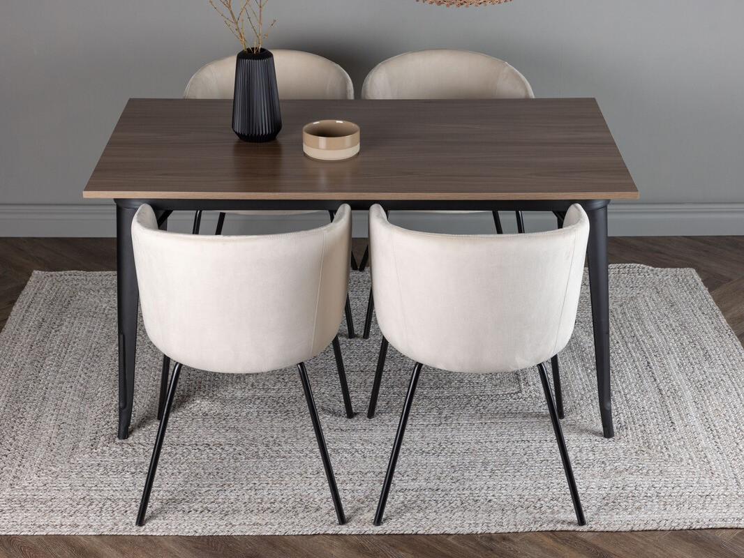 Söögitoakomplekt Dallas 4044 (Koor + Must)