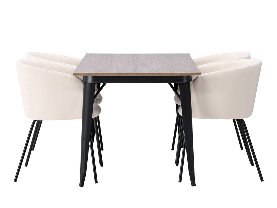 Söögitoakomplekt Dallas 4044 (Koor + Must)