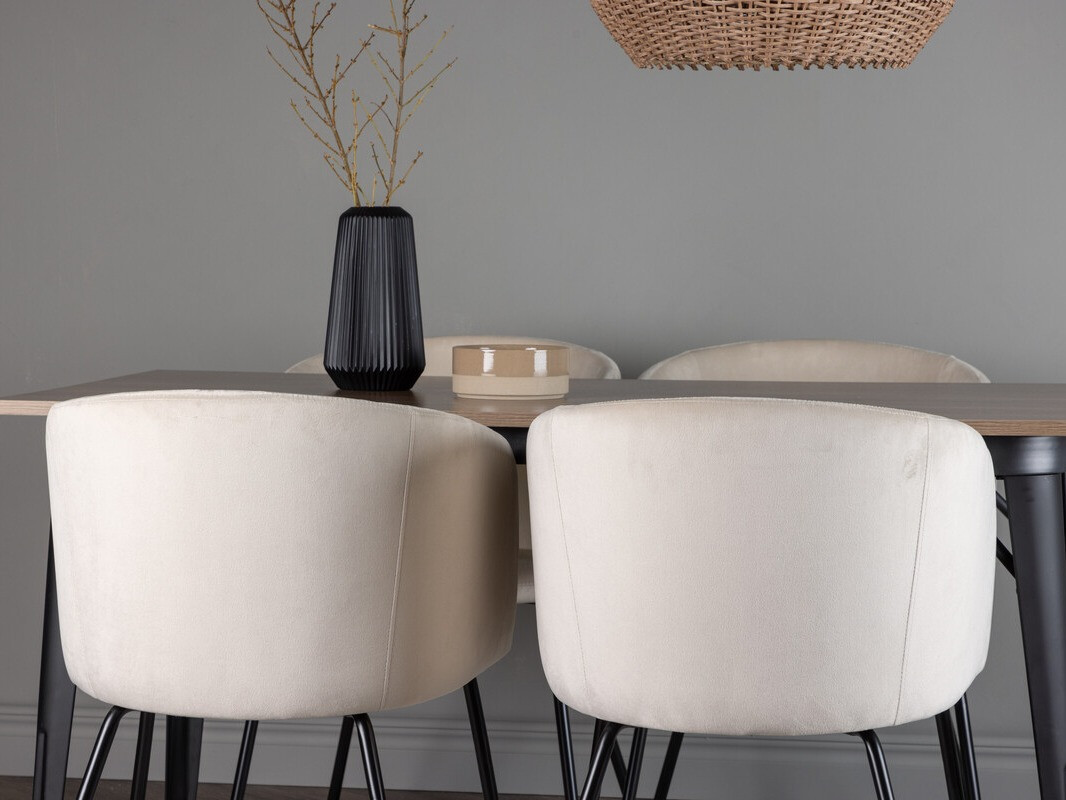 Söögitoakomplekt Dallas 4044 (Koor + Must)