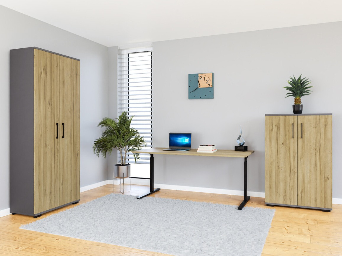 Kodukontori komplekt Lartesi 114 (Grafiit + Grandson tamm)