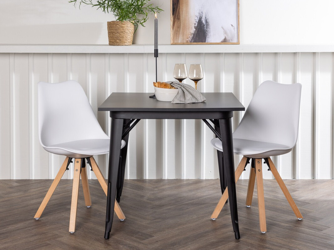 Söögitoakomplekt Dallas 4050 (Valge + Ere puit)