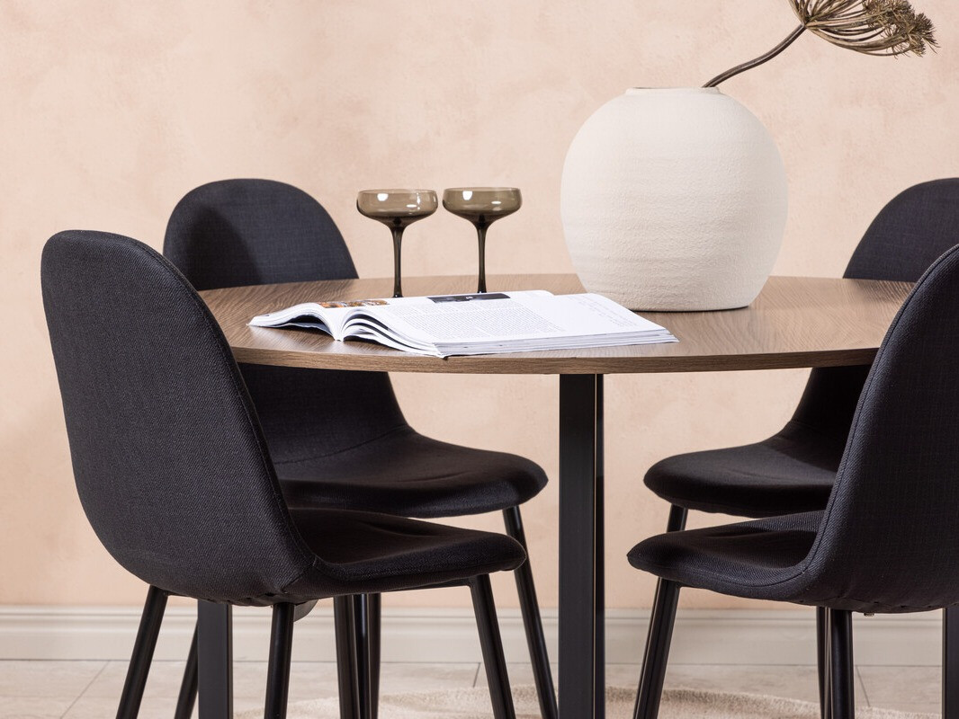 Söögitoakomplekt Dallas 4599 (Must)