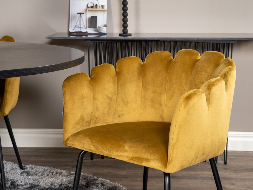 Söögitoakomplekt Dallas 313 (Kollane + Must)