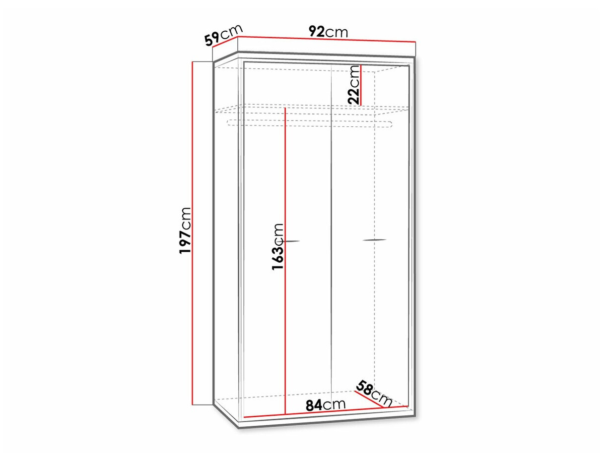 Riidekapp Etrmoni 100
