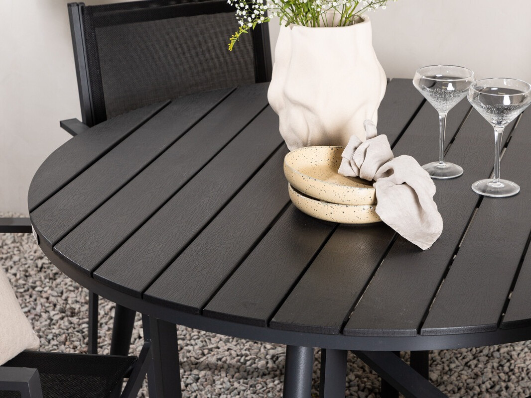 Laua ja toolide komplekt Dallas 4088 (Must)