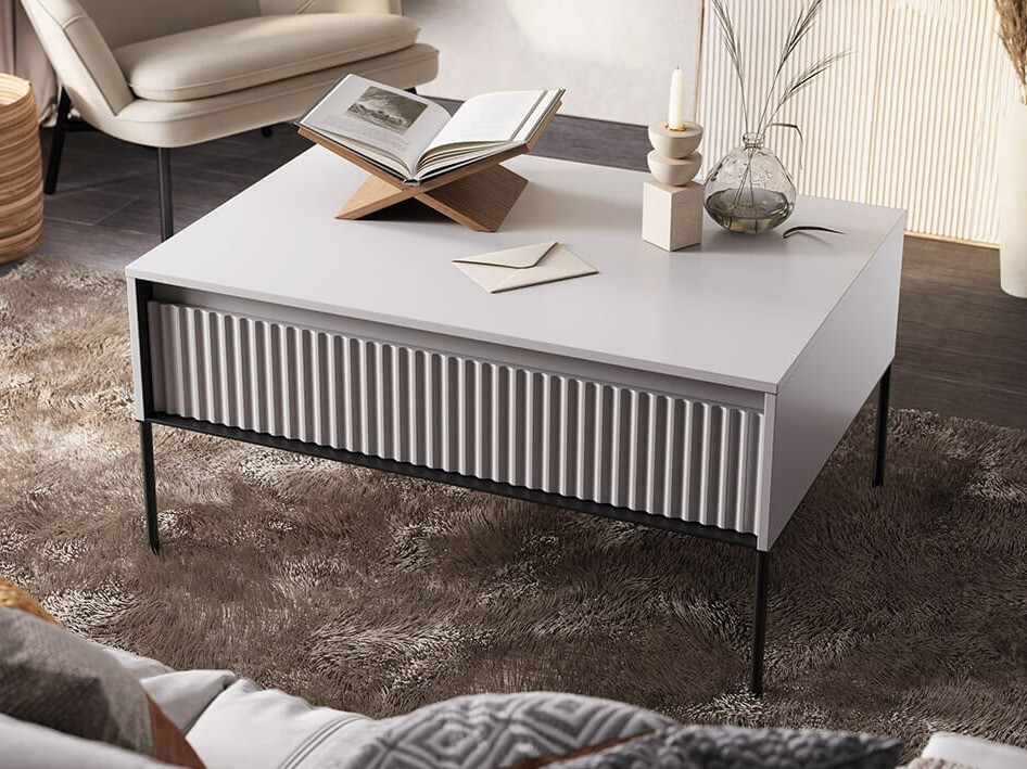 Diivanilaud Fernolu 110 (Valge + Must)