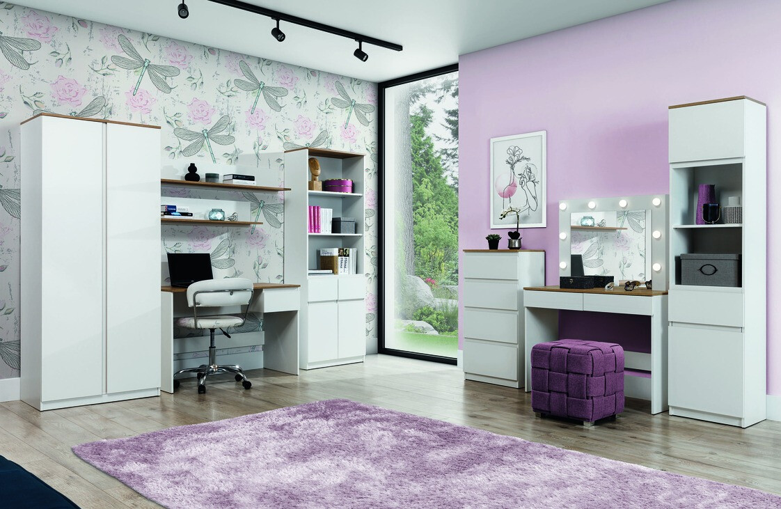 Kummut Catelbi 103 (Valge + Tamm)