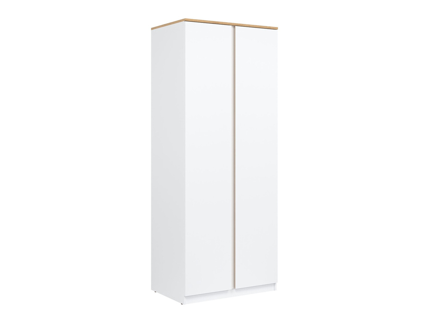 Riidekapp Catelbi 107 (Valge + Tamm)