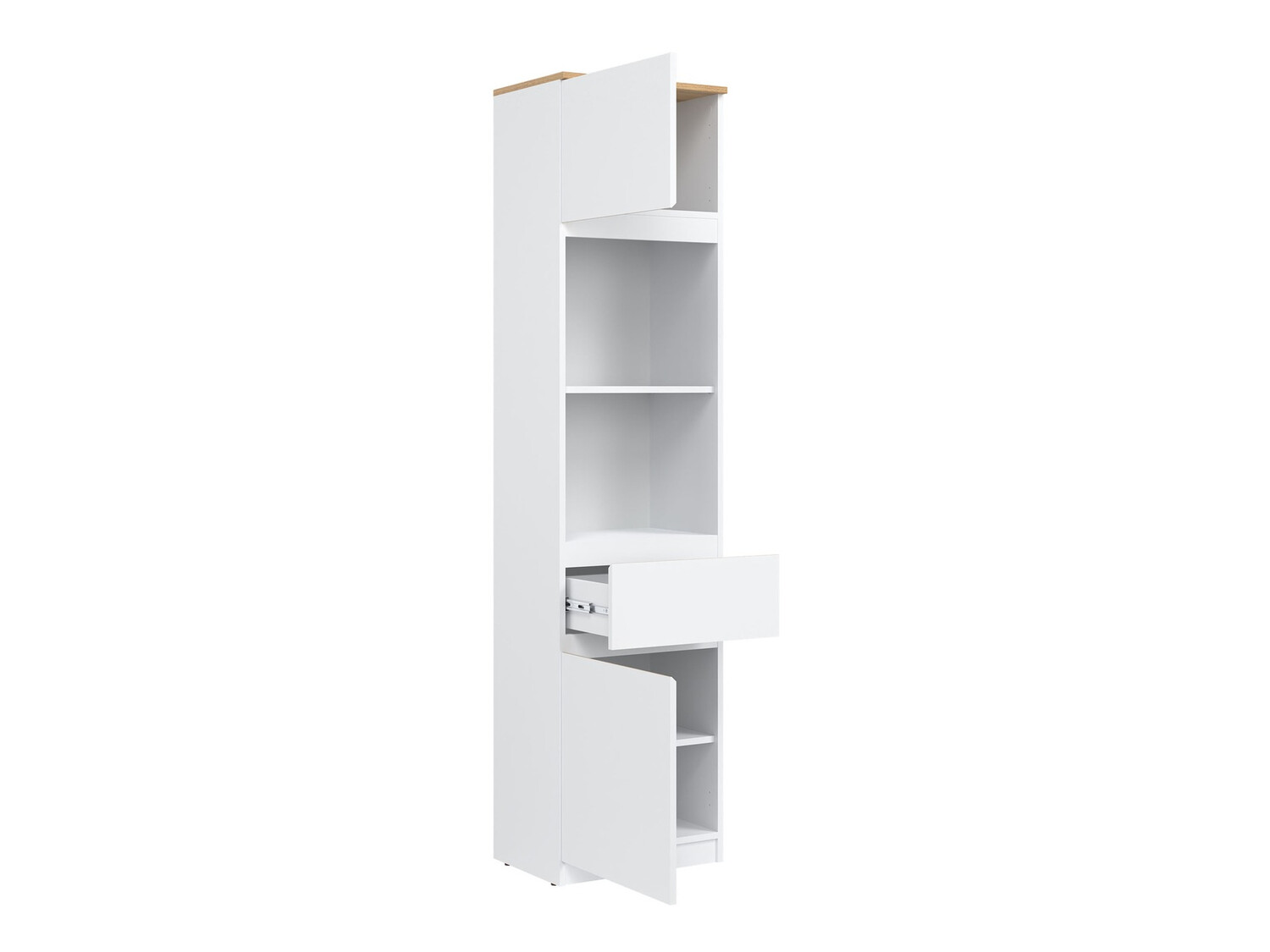 Riiul Orlando 225 (Valge + Tamm)