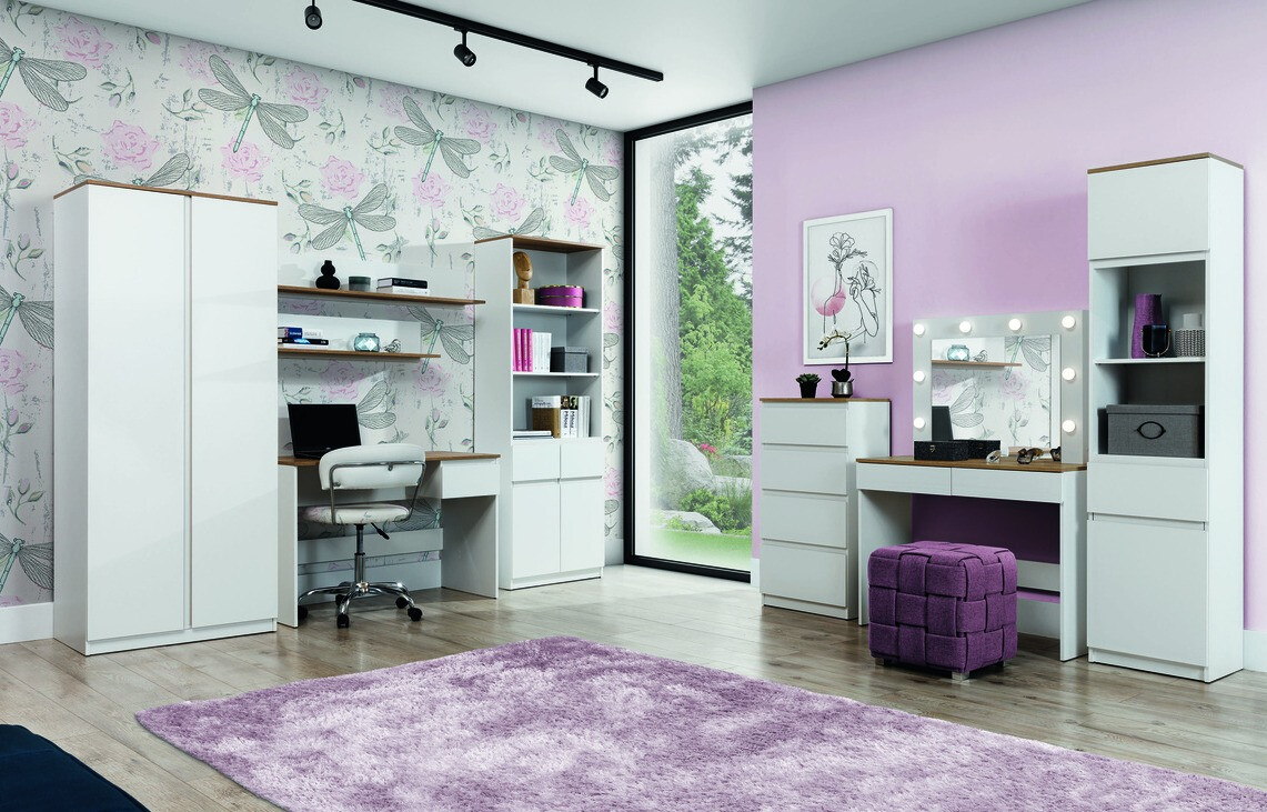 Riiul Orlando 225 (Valge + Tamm)