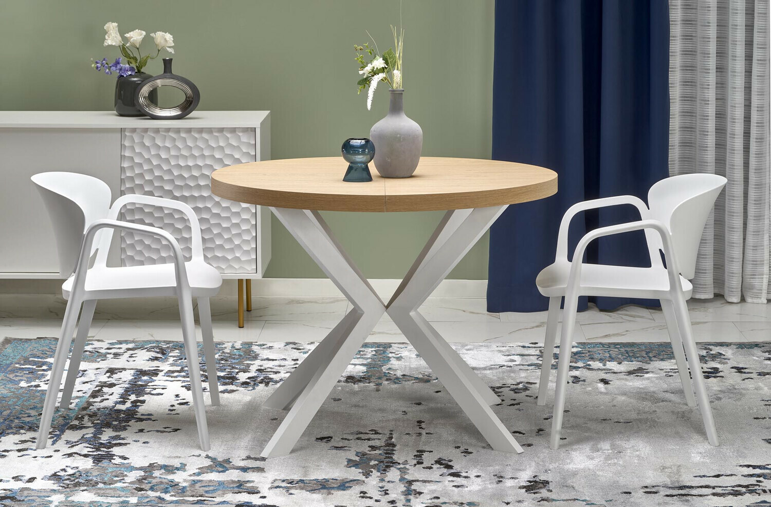 Laud Houston 1495 (Golden Oak + Valge)