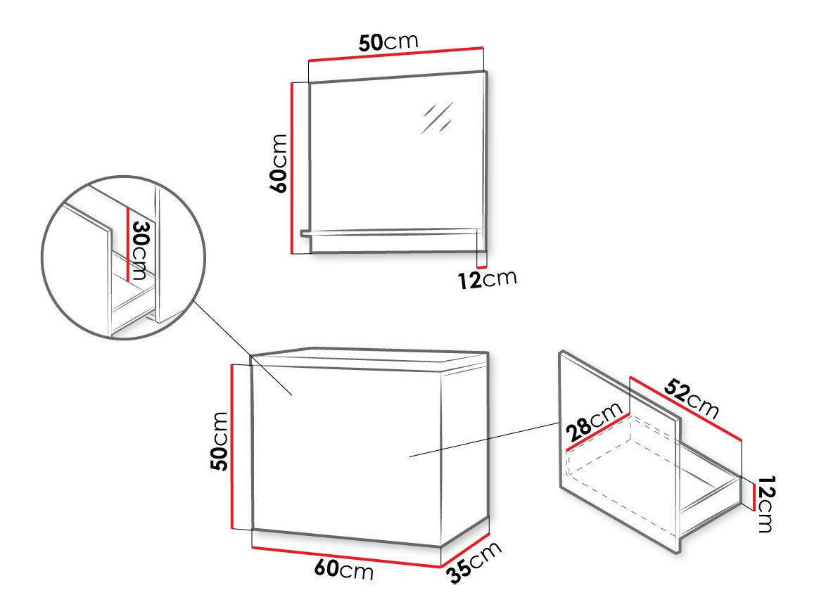 Vannitoakomplekt Comfivo Livciro 100 (Valge)