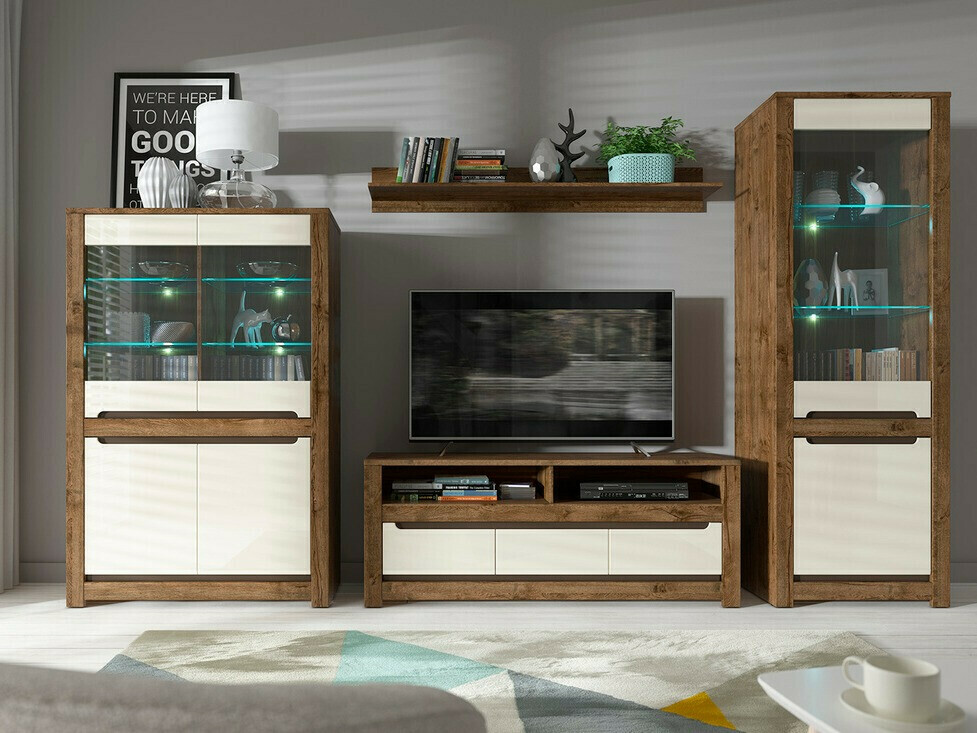 Riidekapp Ophevaru 109 (Läikiv kreem + April tamm)