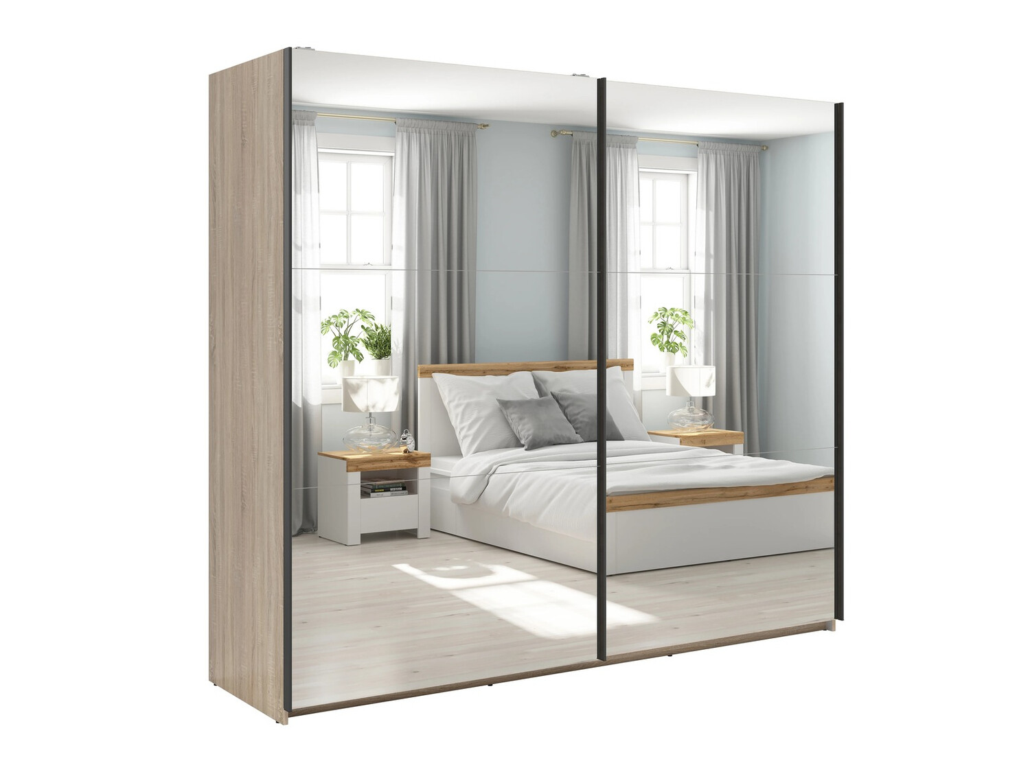 Riidekapp Livevaro 122 (Sonoma tamm)