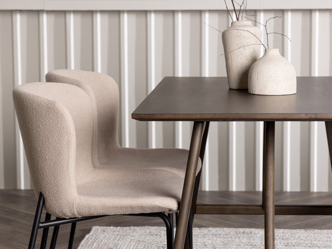 Söögitoakomplekt Dallas 4114 (Beež + Must)