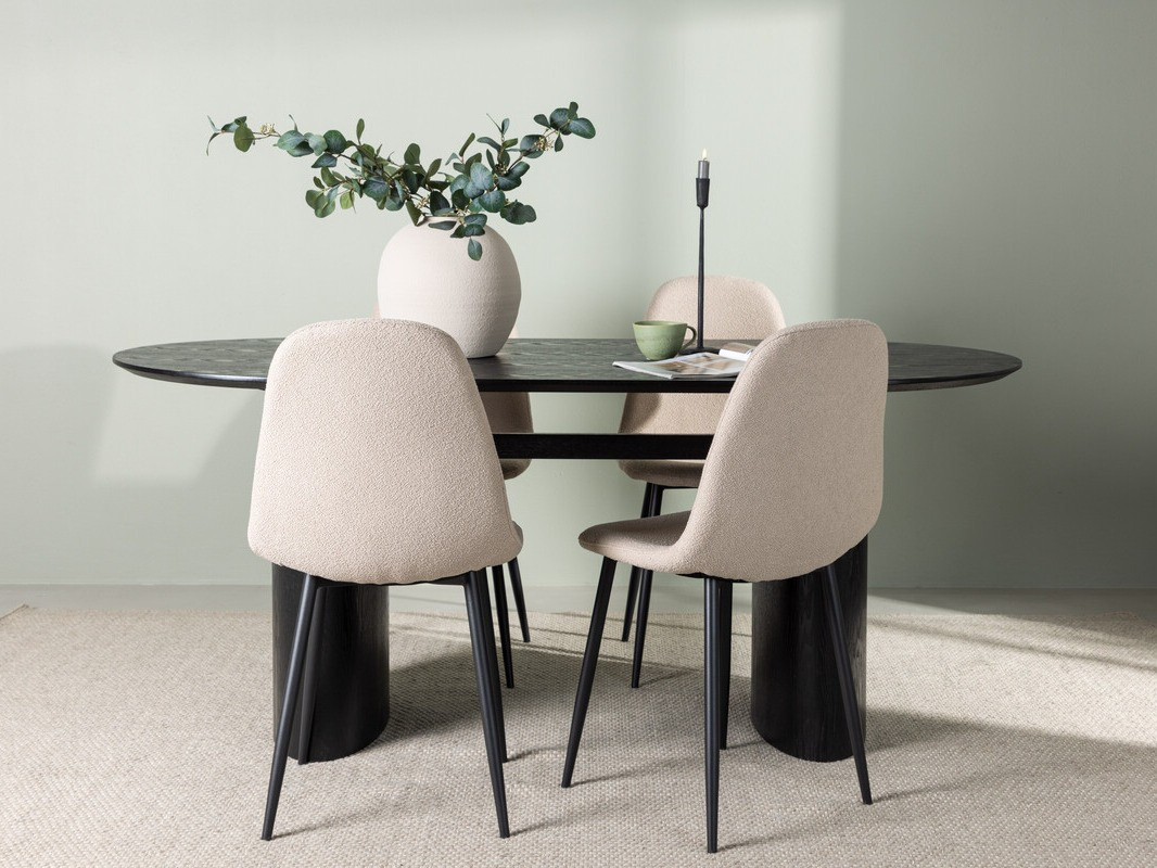 Söögitoakomplekt Dallas 4559 (Beež + Must)